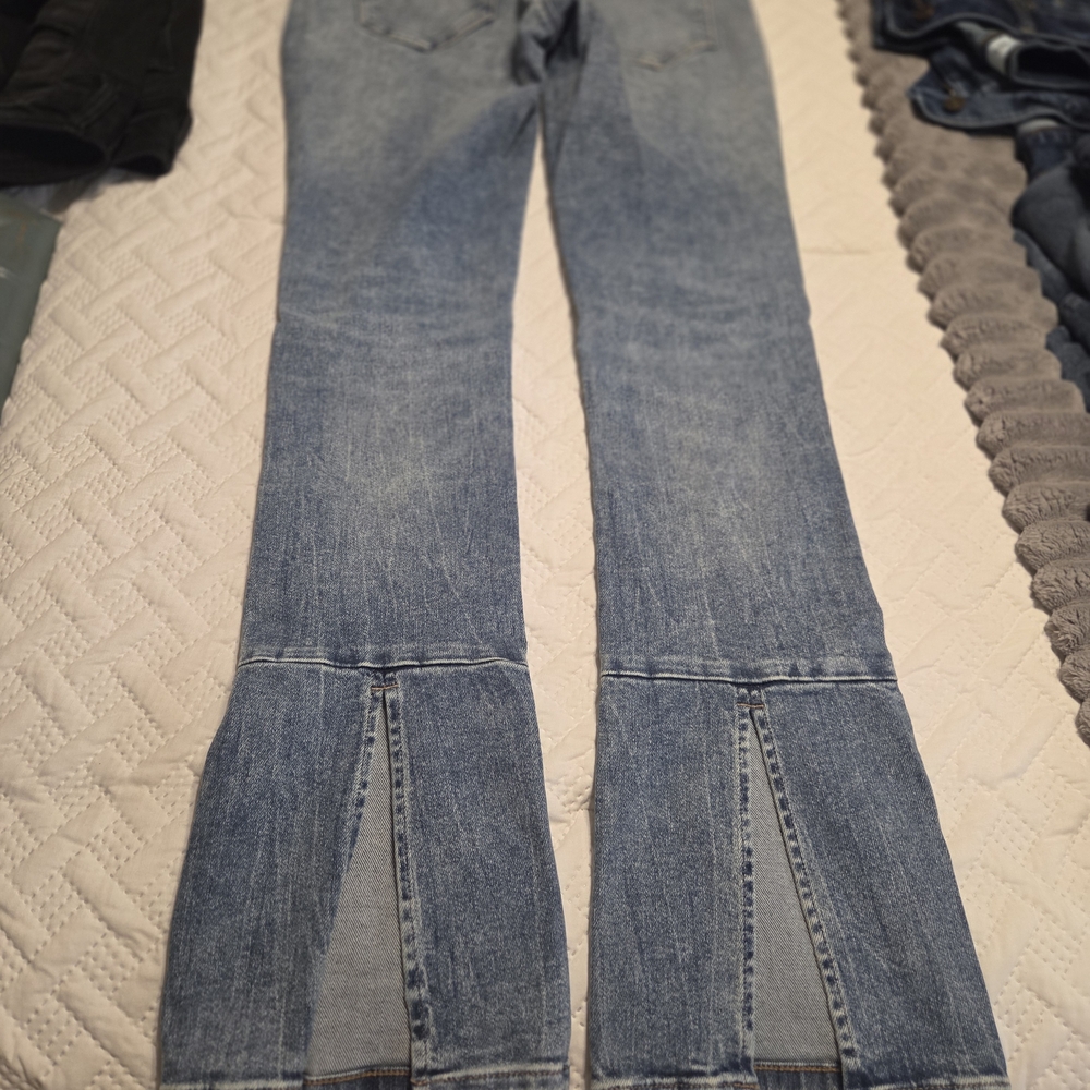 Express Sky Scraper Light Blue Boot Cut Jeans